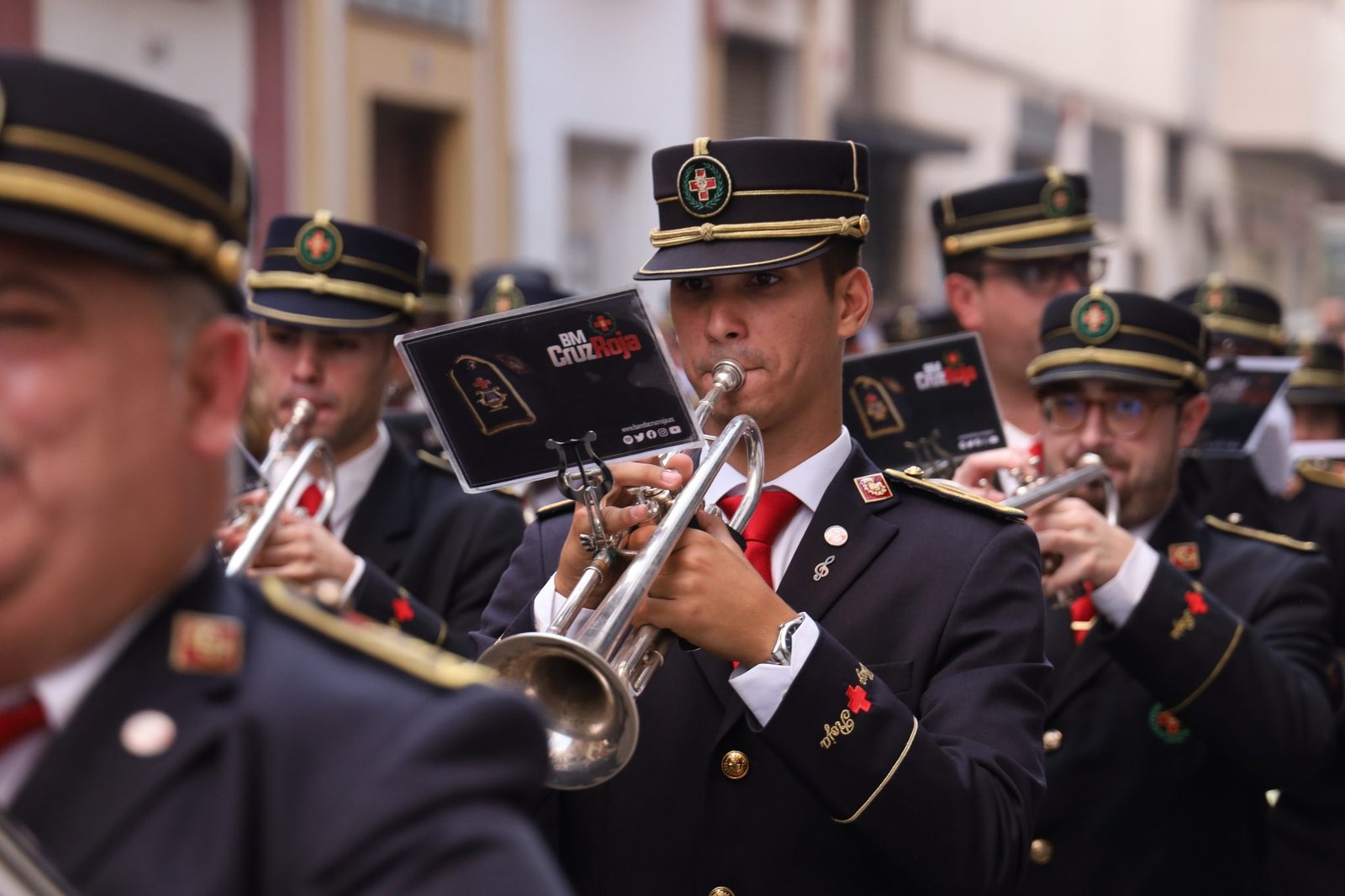 Músico de la banda de la Cruz Roja de Sevilla