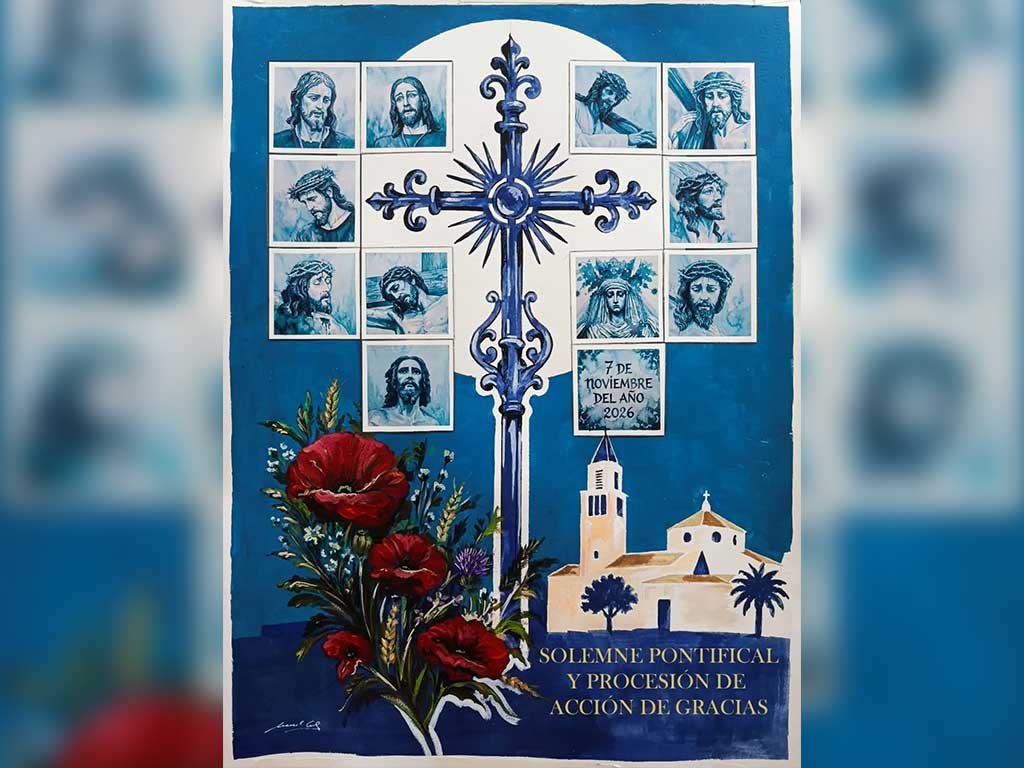 Cartel de la Procesión de Acción de Gracias de la Zona Rural, obra de Manuel Cobo