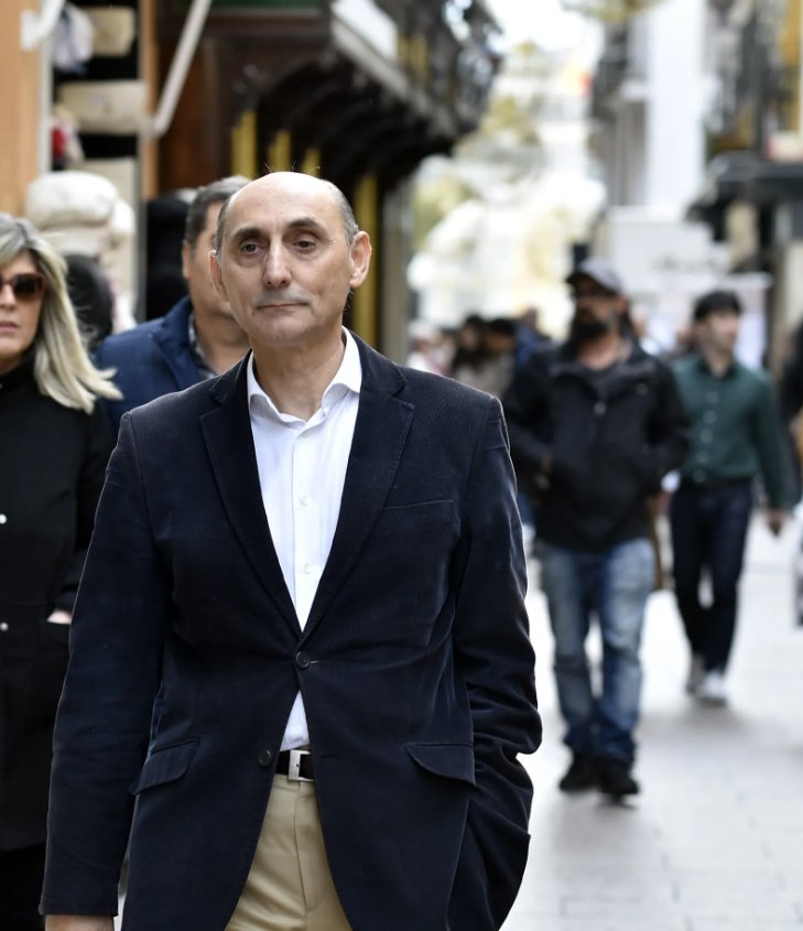 Manuel Marvizón en la calle Sierpes de Sevilla · Juan Carlos Vázquez