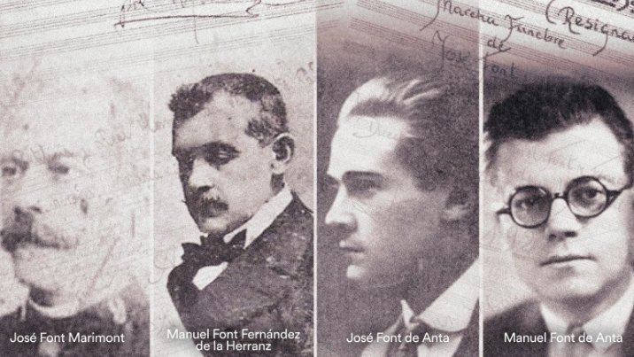Reproducción parcial del cartel anunciador del concierto que la banda de música Ciudad de San Fernando dedicará a los Font